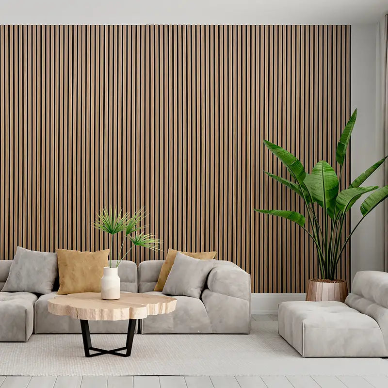 Walnut Real Wood Veneer Wood Slat Akupanel