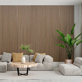 Walnut Real Wood Veneer Wood Slat Akupanel