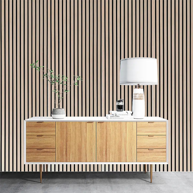 White Oak Real Wood Veneer Wood Slat Akupanel