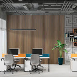 Walnut Real Wood Veneer Wood Slat Akupanel