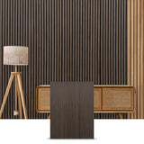 Acoustic Dark Smoke Oak Wood Wall Panel