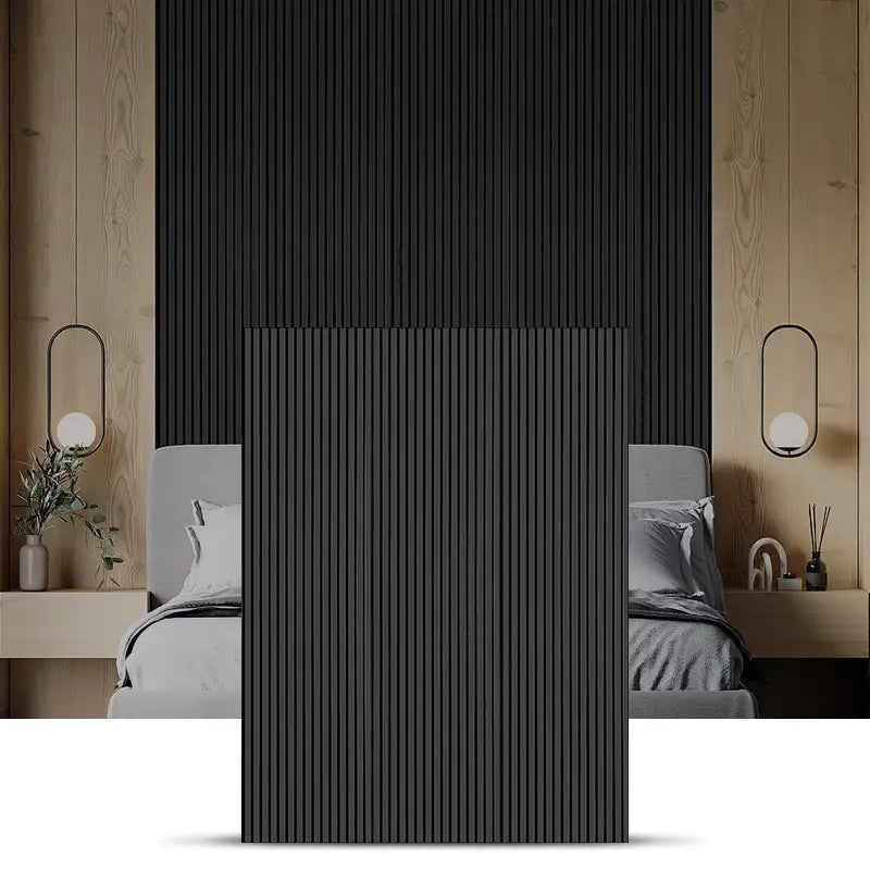 Black Oak Real Wood Veneer Wood Slat Akupanel