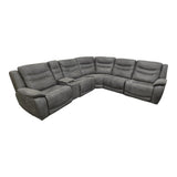 Kelsee Fabric Power Reclining Sectional with Power Headrests - Used Good - (ID G3475) - available at Alpine Outlets in Denver