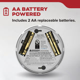Kidde 10SDR smoke alarm with two replaceable AA batteries