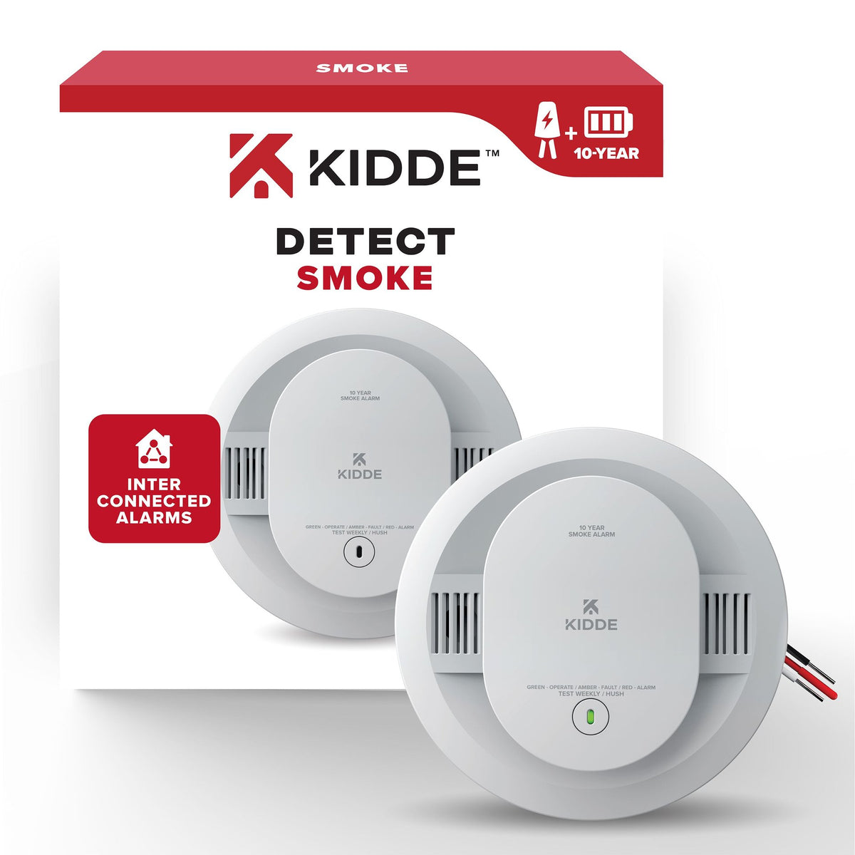 Kidde 20SA10 retail packaging and alarm