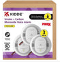 Kidde 900-CUAR-V retail package containing three smoke and CO alarms