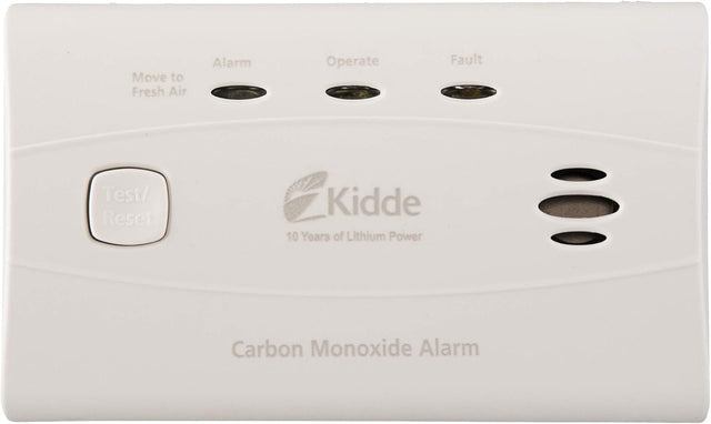 Kidde C3010 carbon monoxide alarm, front view without digital display