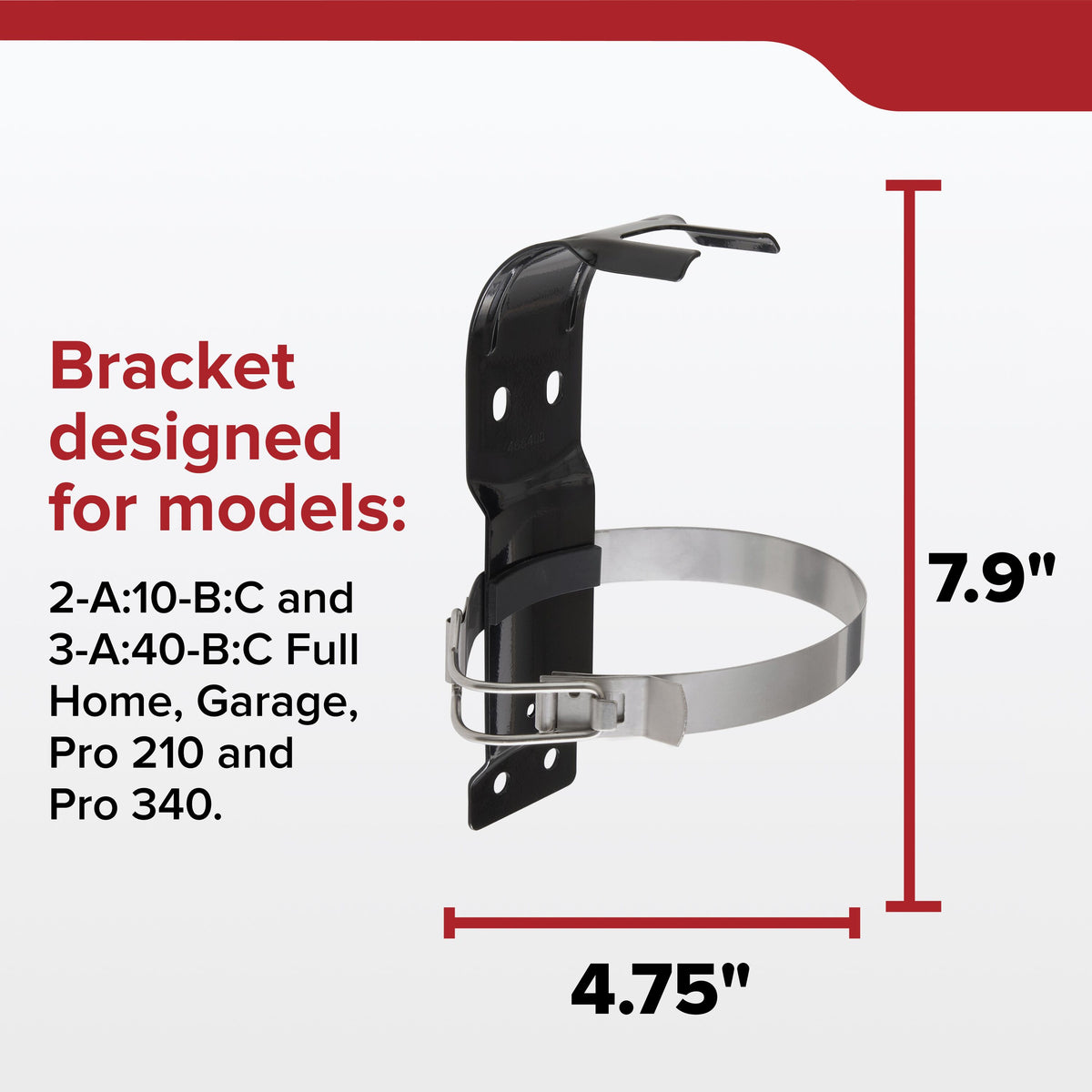 466400 bracket dimensions and compatible Kidde models