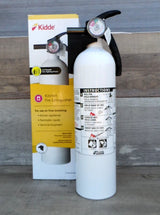 Kidde M10G white kitchen extinguisher and single-unit box