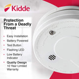 Kidde P9050 battery-powered alarm features
