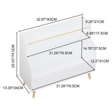 Kids Bookcase, Children Book Organizer Toy Storage Cabinet - White - Bookcases available at Alpine Outlets in Denver