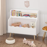 Kids Bookcase, Children Book Organizer Toy Storage Cabinet - White - Bookcases available at Alpine Outlets in Denver