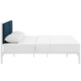 King Upholstered Fabric and Steel Platform Bed - Platform Bed available at Alpine Outlets in Denver