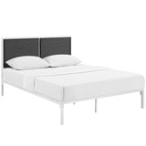 King Upholstered Fabric and Steel Platform Bed - Platform Bed available at Alpine Outlets in Denver