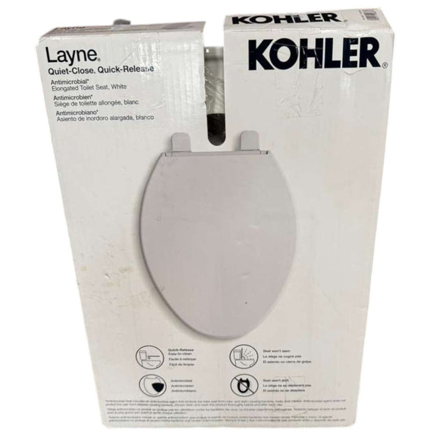 Kohler Layne Quick Release Elongated Toilet Seat - Bathroom - Alpine Outlets