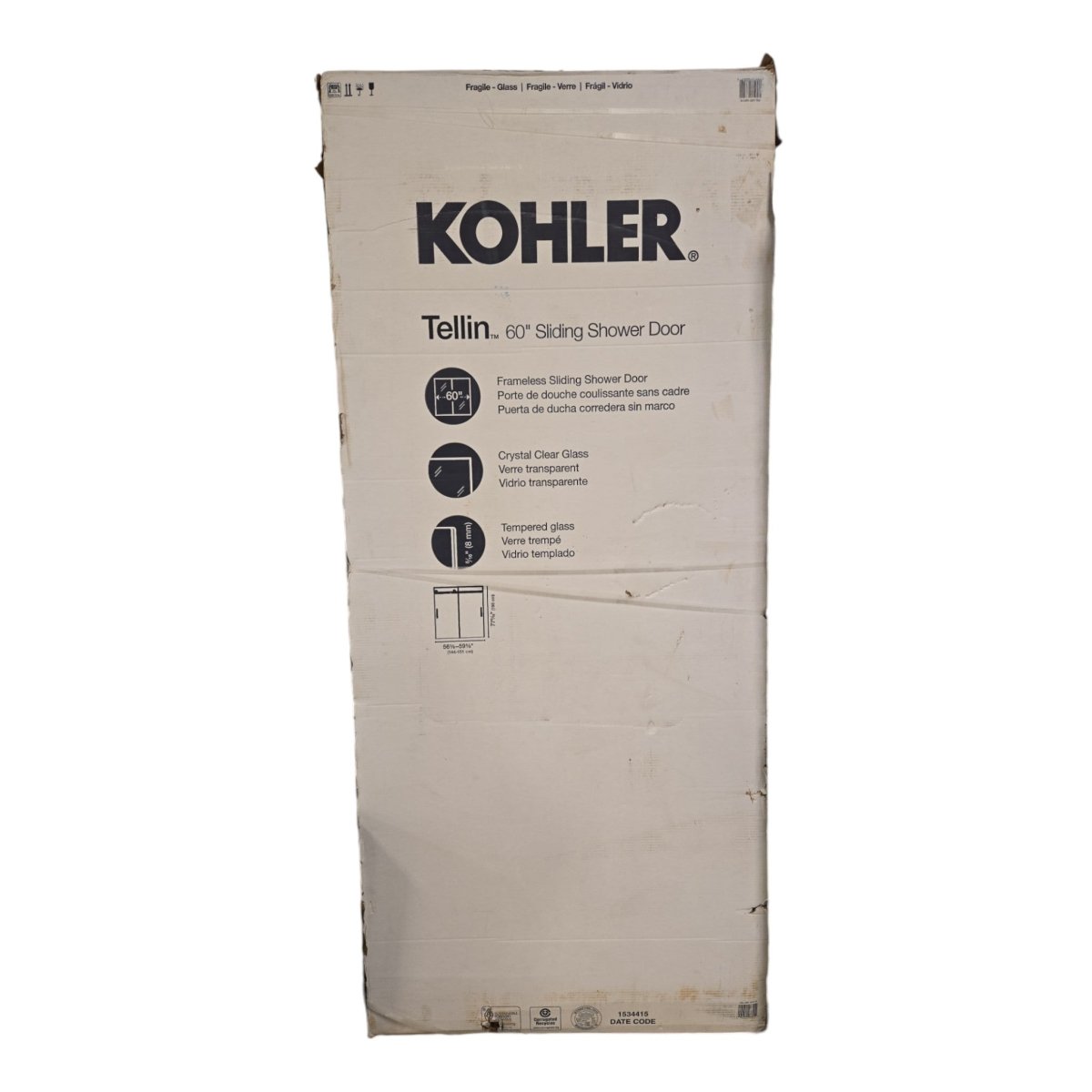 Kohler Tellin Sliding Shower Door (ID N7392) - available at Alpine Outlets in Denver