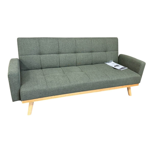 Kourtney Upholstered Tufted Convertible Sofa Bed - Sage Green (ID N629874) - Furniture available at Alpine Outlets in Denver