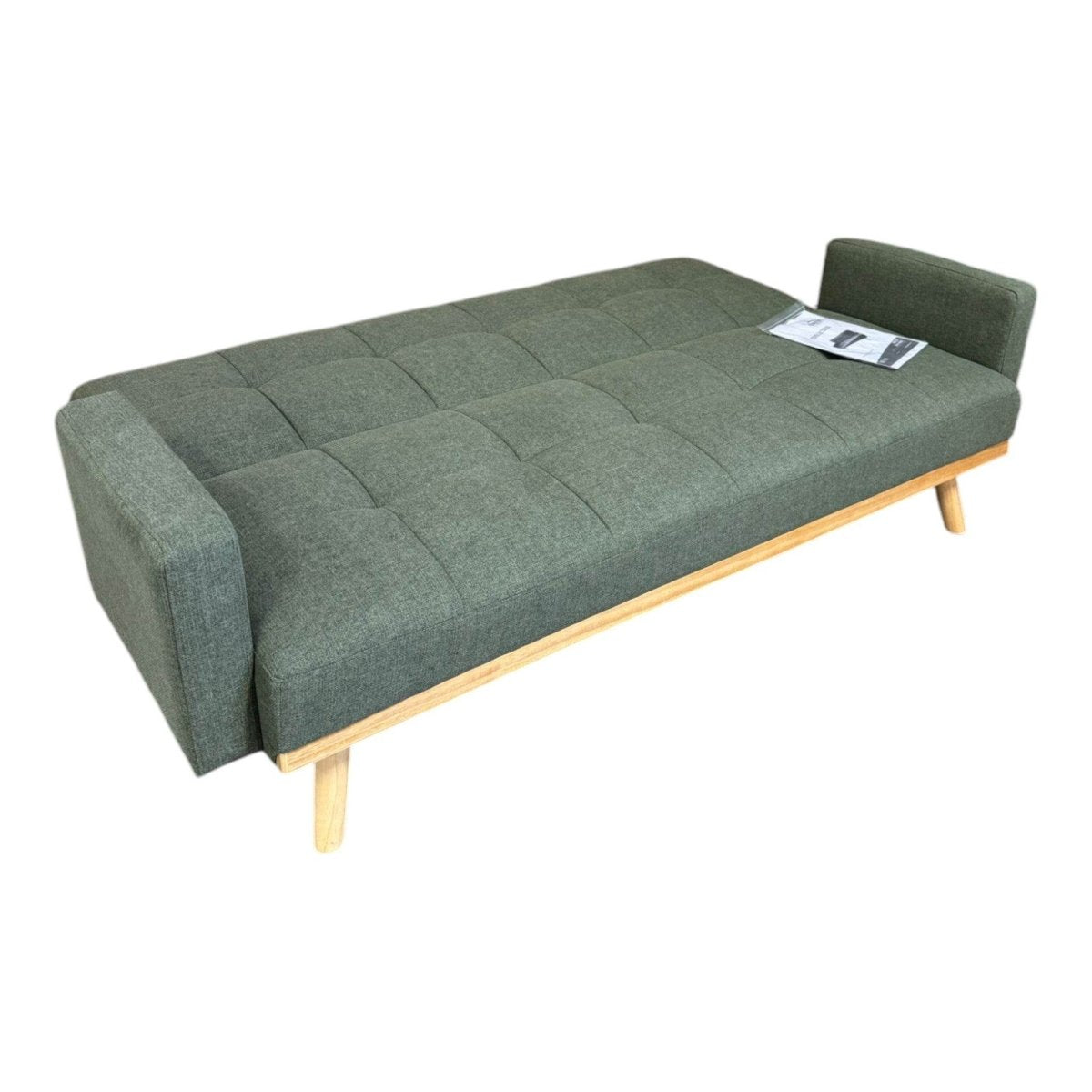 Kourtney Upholstered Tufted Convertible Sofa Bed - Sage Green (ID N629874) - Furniture available at Alpine Outlets in Denver