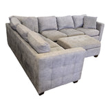 Kylie Fabric Sectional with Ottoman - Used Like New - (ID U7312) - available at Alpine Outlets in Denver