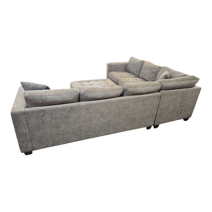 Kylie Fabric Sectional with Ottoman - Used Like New - (ID U7312) - available at Alpine Outlets in Denver