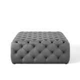 Large Square Tufted Velvet Ottoman – Upholstered 39 Inch - Ottomans available at Alpine Outlets in Denver
