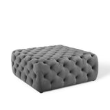 Large Square Tufted Velvet Ottoman – Upholstered 39 Inch - Ottomans available at Alpine Outlets in Denver