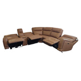 Lauretta 6 - Piece Leather Power Reclining Sectional (ID L345678) - Furniture available at Alpine Outlets in Denver