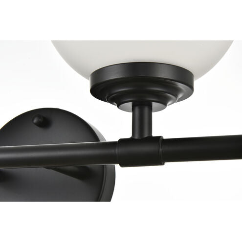 Ansley 33 Inch 4 Light Black Bathroom Vanity Wall Sconce