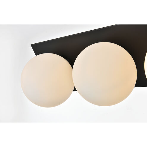 Jillian 29 Inch 4 Light Black Bathroom Vanity Wall Sconce