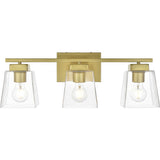 Merrick 23 Inch 3 Light Brass Bathroom Vanity Wall Sconce