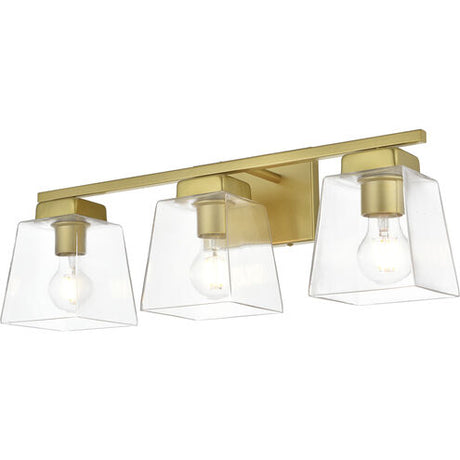 Merrick 23 Inch 3 Light Brass Bathroom Vanity Wall Sconce