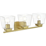 Merrick 23 Inch 3 Light Brass Bathroom Vanity Wall Sconce