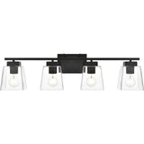 Merrick 32 Inch 4 Light Black Bathroom Vanity Wall Sconce