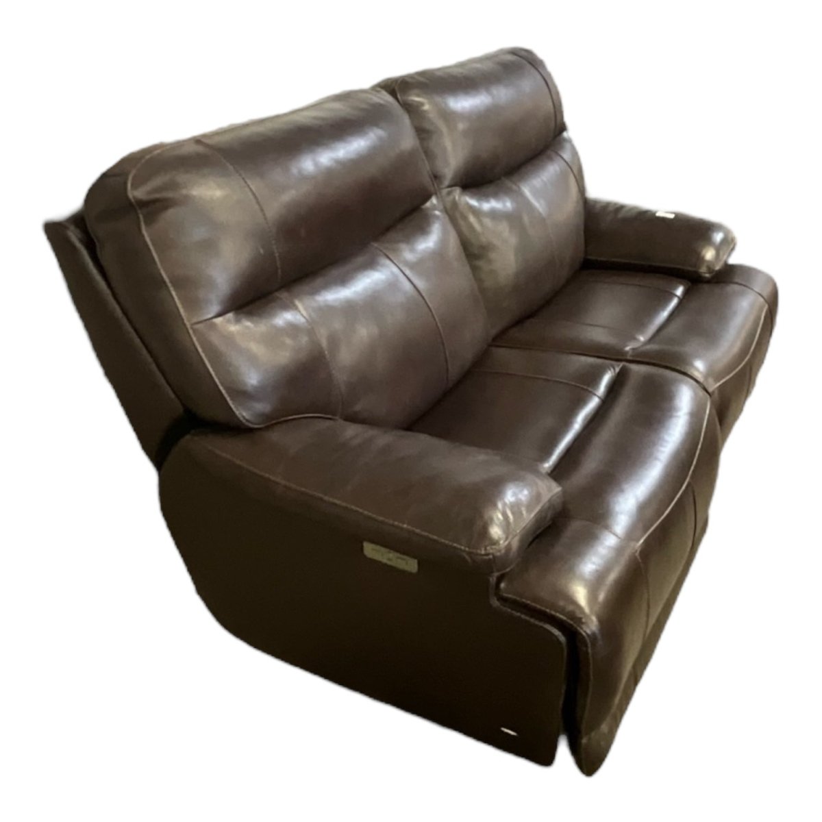 Leather Electric Reclining Chair with USB - available at Alpine Outlets in Denver