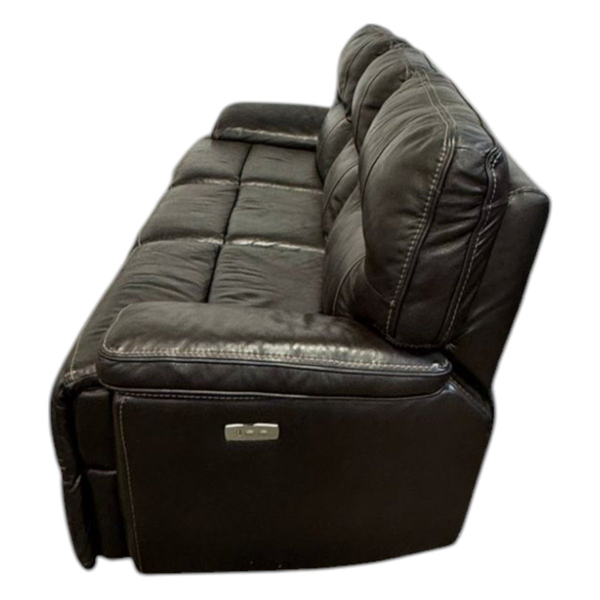 Leather Power Reclining Sofa (ID G482916) - Furniture available at Alpine Outlets in Denver