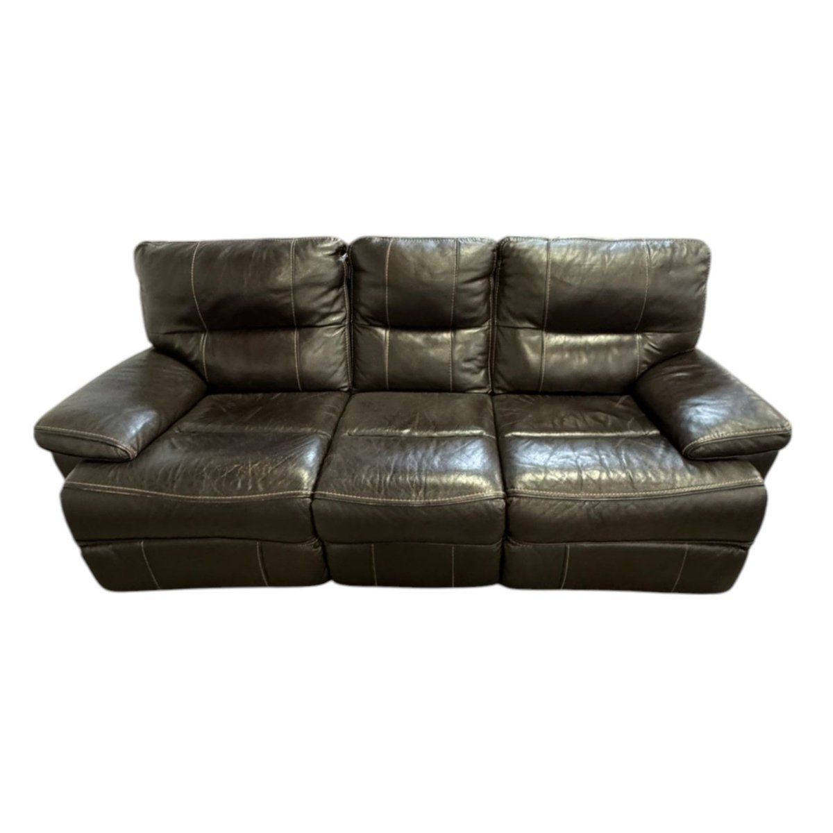 Leather Power Reclining Sofa (ID G482916) - Furniture available at Alpine Outlets in Denver