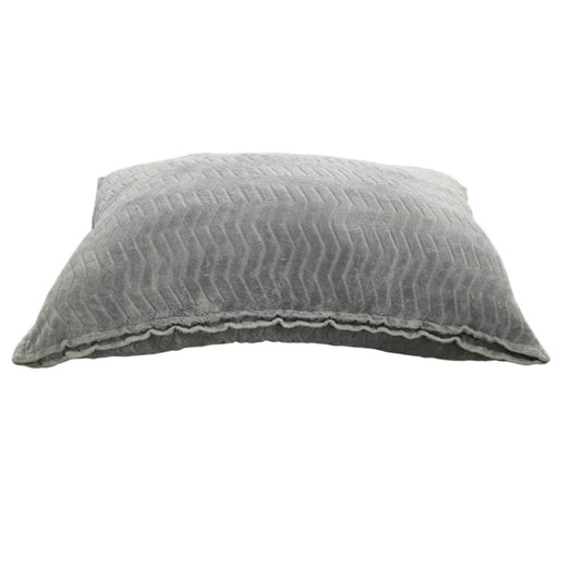 Light Gray Fabric Rectangular Beanbag (ID L093456) - available at Alpine Outlets in Denver