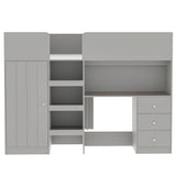 Loft Bed With Built In Wardrobe, Desk, Shelves, And Drawers - Loft Beds available at Alpine Outlets in Denver