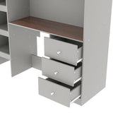 Loft Bed With Built In Wardrobe, Desk, Shelves, And Drawers - Loft Beds available at Alpine Outlets in Denver
