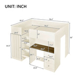 Loft Bed With Built In Wardrobe, Desk, Shelves, And Drawers - Loft Beds available at Alpine Outlets in Denver