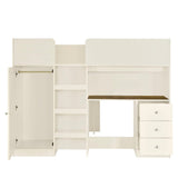 Loft Bed With Built In Wardrobe, Desk, Shelves, And Drawers - Loft Beds available at Alpine Outlets in Denver