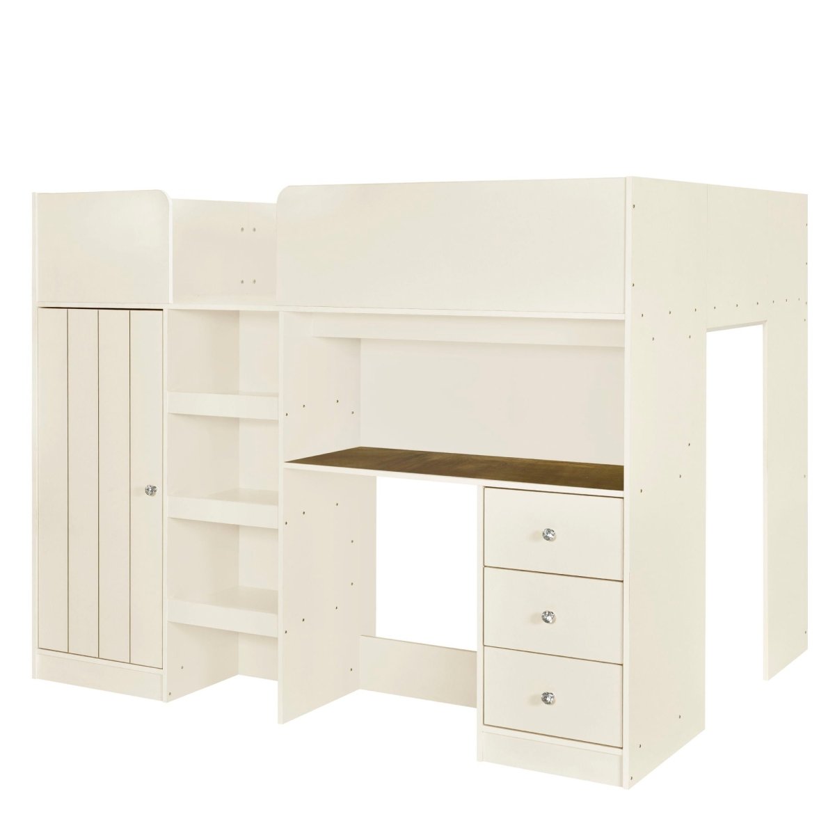 Loft Bed With Built In Wardrobe, Desk, Shelves, And Drawers - Loft Beds available at Alpine Outlets in Denver