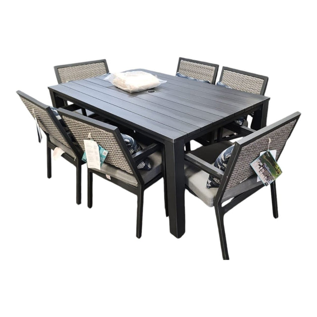 Maribela 7 - Piece Outdoor Patio Dining Set - available at Alpine Outlets in Denver