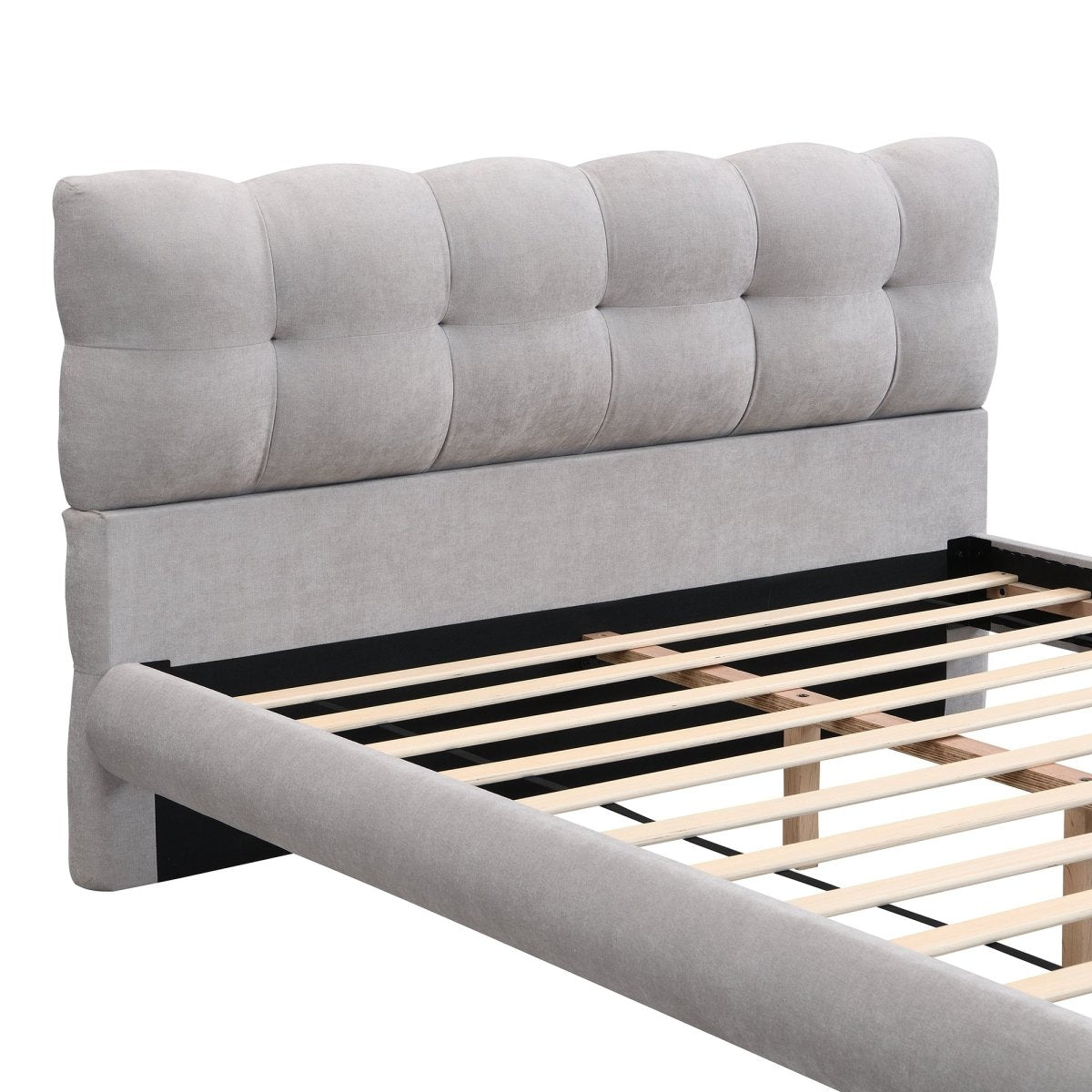 Marino Upholstered Platform Bed Frame - Bedroom Furniture available at Alpine Outlets in Denver