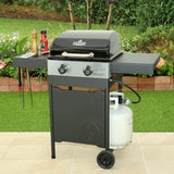 Master Forge 2-Burner Liquid Propane Gas Grill with Side Shelves - Alpine Outlets