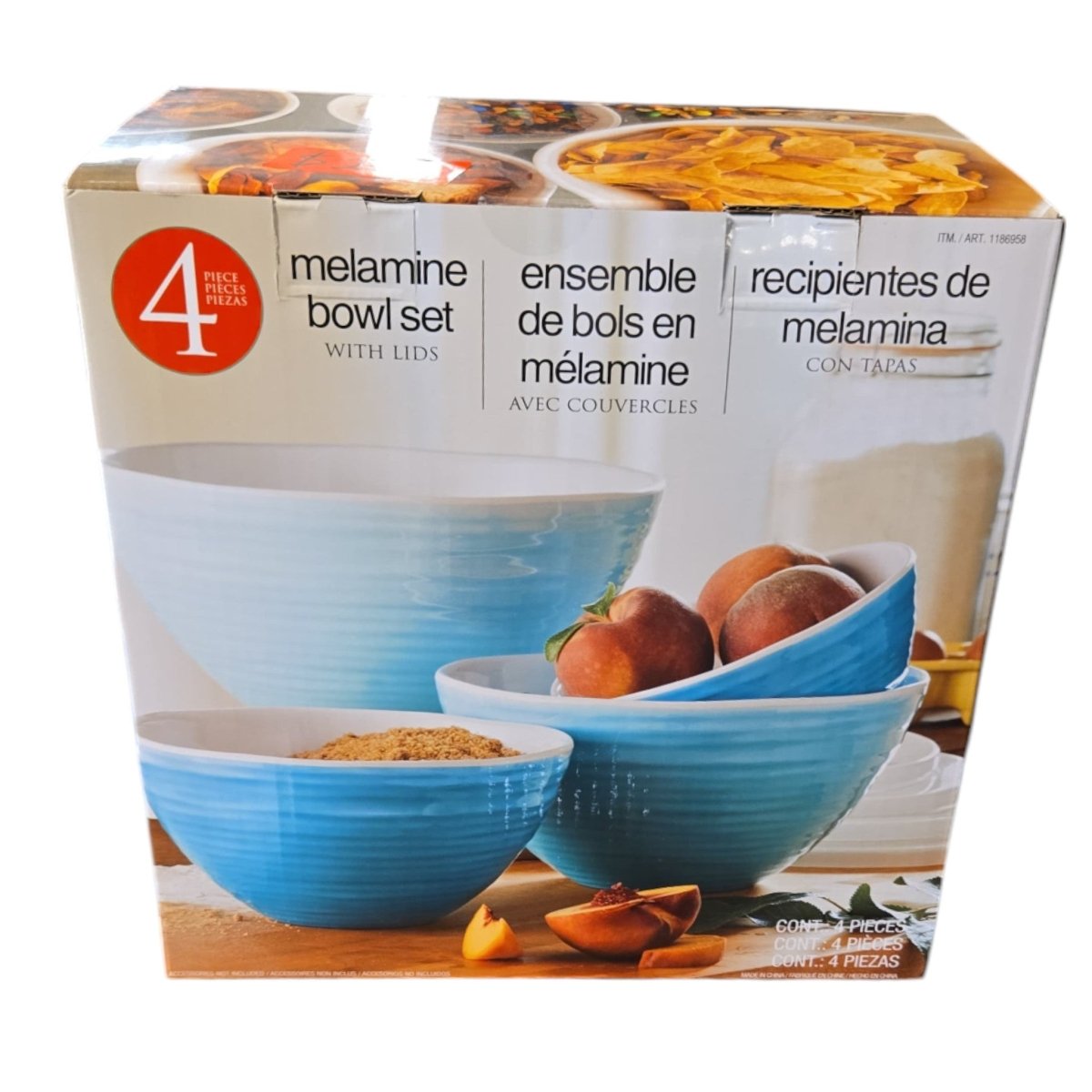 Melamine Ombre Mixing Bowls 4 - Piece Set (ID N012347) - available at Alpine Outlets in Denver