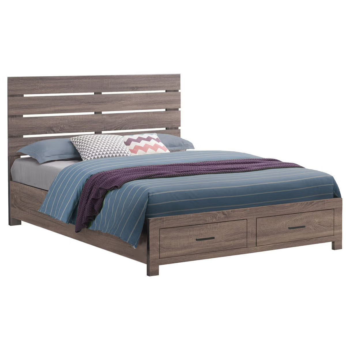 Brantford Queen Storage Panel Bed – Barrel Oak