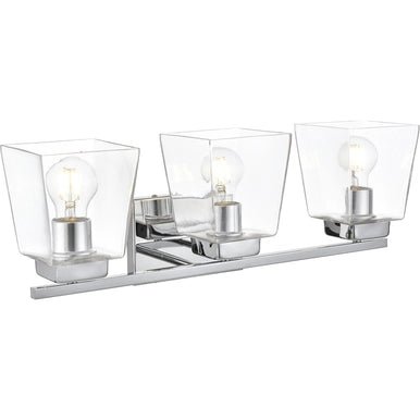 Merrick 3 Light 23 inch Chrome Bath Sconce Wall Light - 🟢 Lighting available at Alpine Outlets in Denver