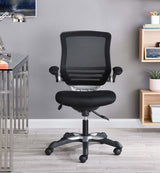 Mesh Office Chair with Flip-Up Arms – Black Adjustable - Workspace - Alpine Outlets