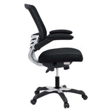 Mesh Office Chair with Flip-Up Arms – Black Adjustable - Workspace - Alpine Outlets